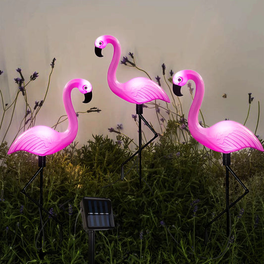 Solar Flamingo Garden Lights – Festive Outdoor Decoration (1Pc/3Pcs)